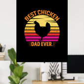 Chicken Lover | Beste kippaap ooit Poster (Thuiskantoor)