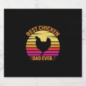 Chicken Lover | Beste kippaap ooit Sparkling Wijnetiket (Enkel label)
