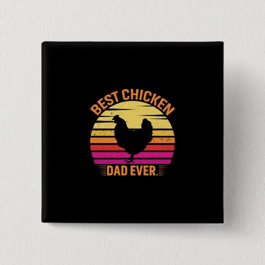 Chicken Lover | Beste kippaap ooit Vierkante Button 5,1 Cm (Voorkant)