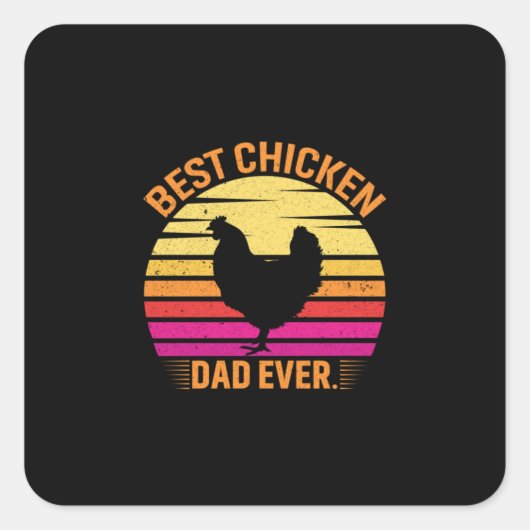 Chicken Lover | Beste kippaap ooit Vierkante Sticker (Voorkant)