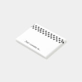 Chicken Lover Black en White Silhouettes Funny Post-it® Notes (Schuin)