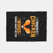 Chicken Lover | Chicken Wing Fleece Deken (Voorkant (Horizontaal))