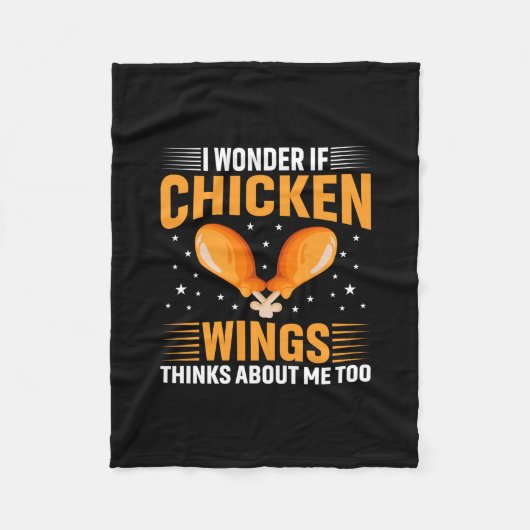 Chicken Lover | Chicken Wing Fleece Deken (Voorkant)