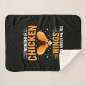 Chicken Lover | Chicken Wing Sherpa Deken (Voorkant (horizontaal))