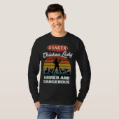Chicken Lover Danger Chic T-shirt (Voorkant volledig)