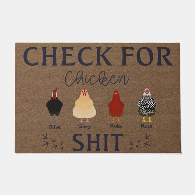 Chicken Lover Doormat | Farmhouse Mat (Voorkant)