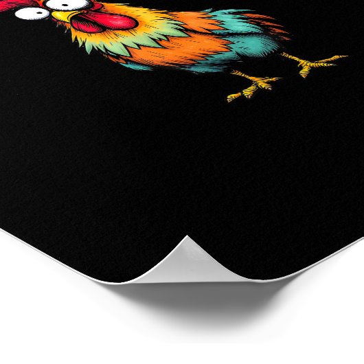 Chicken Lover Funny F-Caw-F Chicken Poster (Hoek)