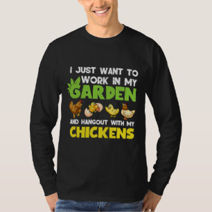 Chicken Lover Gardening Cute T-shirt