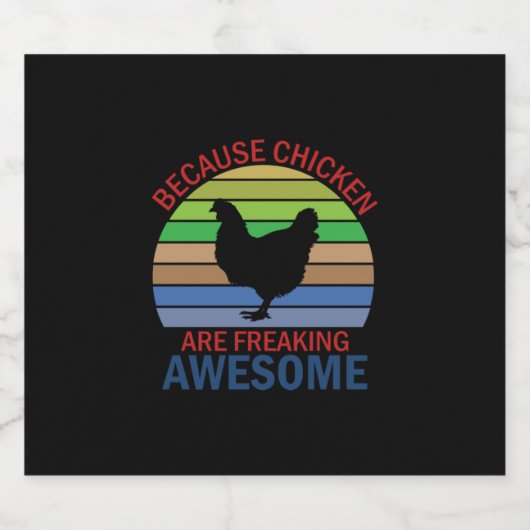 Chicken Lover | Geweldige rennen van kippen Bier Etiket (Enkel label)