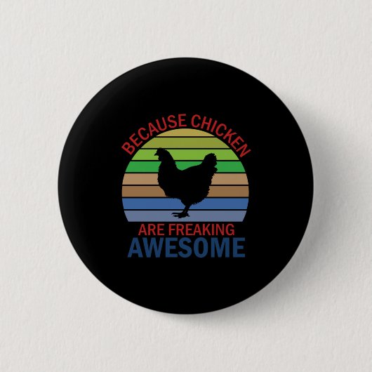 Chicken Lover | Geweldige rennen van kippen Ronde Button 5,7 Cm (Voorkant)