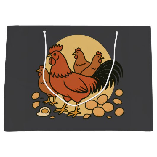 Chicken Lover Gift Bag Groot Cadeauzakje (Voorkant)
