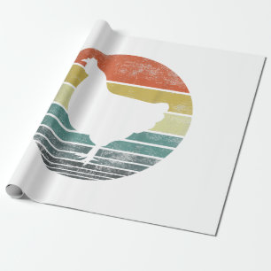 Chicken Lover Gifts Funny Farmer Retro Far Cadeaupapier