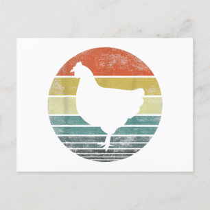 Chicken Lover Gifts Funny Farmer Retro Far Feestdagenkaart