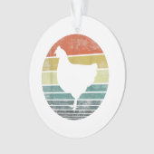 Chicken Lover Gifts Funny Farmer Retro Far Ornament (voorkant)