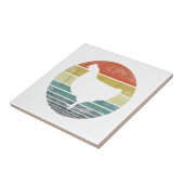 Chicken Lover Gifts Funny Farmer Retro  Far Tegeltje (Zijkant)