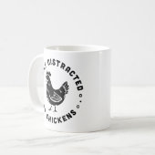 Chicken lover grappig land boerderij life quotes koffiemok (Voorkant links)