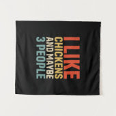 Chicken Lover | I Like Chickens Wandkleed (Voorkant (horizontaal))