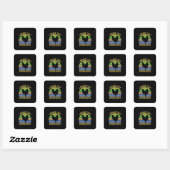 Chicken Lover | I Raise Tiny Dinosaurs Vierkante Sticker (Vel)