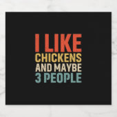 Chicken Lover | Ik hou van kippen Bier Etiket (Enkel label)