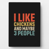 Chicken Lover | Ik hou van kippen Fotoplaat (voorkant)