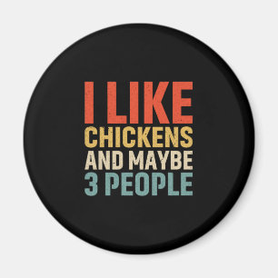 Chicken Lover   Ik hou van kippen Magneet
