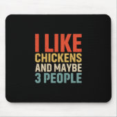 Chicken Lover | Ik hou van kippen Muismat (Voorkant)