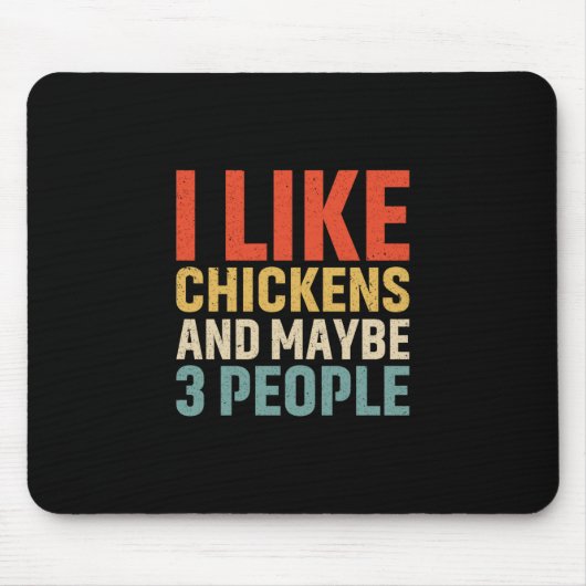 Chicken Lover | Ik hou van kippen Muismat (Voorkant)