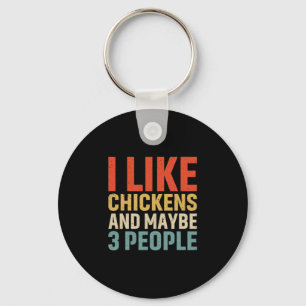 Chicken Lover   Ik hou van kippen Sleutelhanger