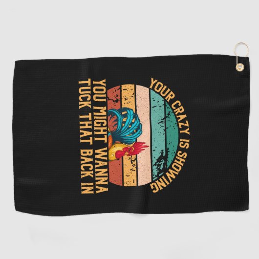 Chicken Lover | Je zou willen Tuck Golfhanddoek (Horizontaal)