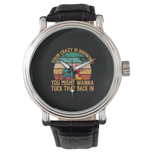 Chicken Lover | Je zou willen Tuck Horloge (Voorkant)