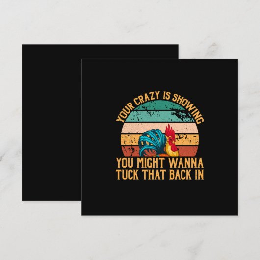 Chicken Lover | Je zou willen Tuck Kaart (Voorkant / Achterkant)