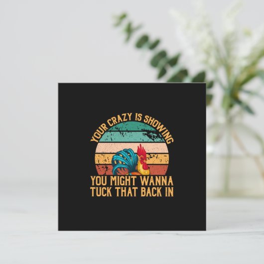 Chicken Lover | Je zou willen Tuck Kaart (Staand voorkant)