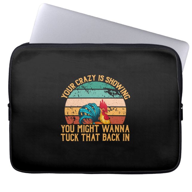 Chicken Lover | Je zou willen Tuck Laptop Sleeve (Voorkant)