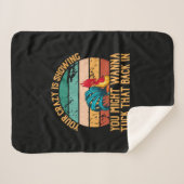 Chicken Lover | Je zou willen Tuck Sherpa Deken (Voorkant (horizontaal))