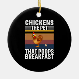 Chicken Lover   Kippen Het Pet Keramisch Ornament