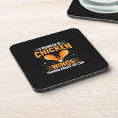 Chicken Lover | Kippen Wing Bier Onderzetter (Linkerzijde)