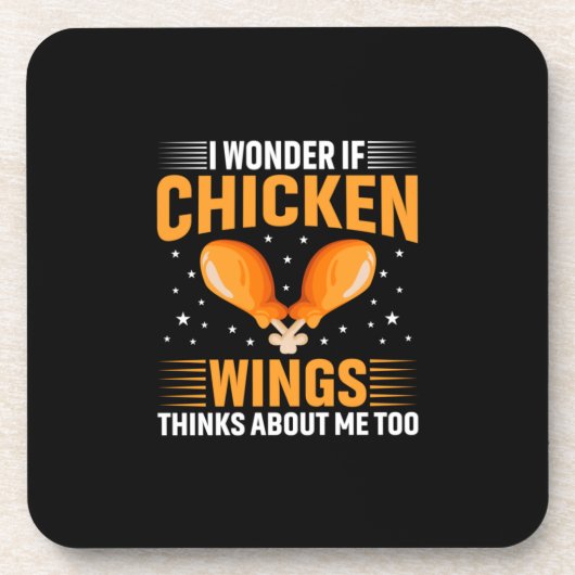 Chicken Lover | Kippen Wing Bier Onderzetter (Voorkant)