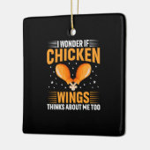 Chicken Lover | Kippen Wing Keramisch Ornament (Links)