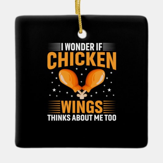 Chicken Lover | Kippen Wing Keramisch Ornament (Voorkant)