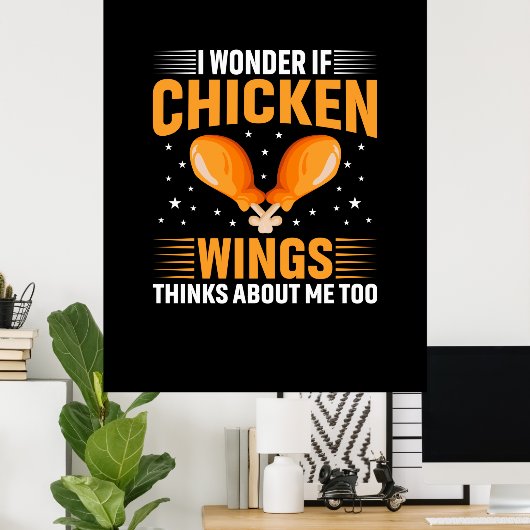 Chicken Lover | Kippen Wing Poster (Thuiskantoor)