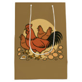 Chicken Lover Medium Gift Bag Medium Cadeauzakje (Achterkant)