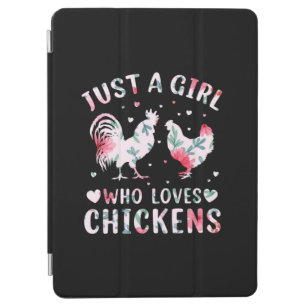Chicken Lover   Meisje dat van kippen houdt iPad Air Cover