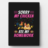 Chicken Lover | Mijn Chicken Ate My Homework Fotoplaat (voorkant)