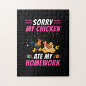 Chicken Lover | Mijn Chicken Ate My Homework Legpuzzel (Verticaal)