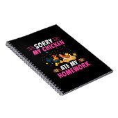 Chicken Lover | Mijn Chicken Ate My Homework Notitieboek (Rechterzijde)