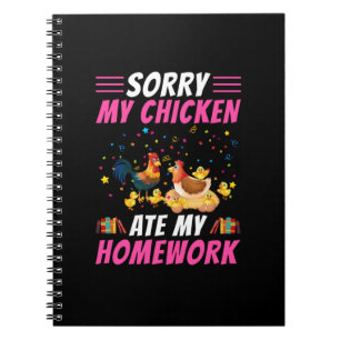 Chicken Lover Mijn Chicken Ate My Homework Notitieboek