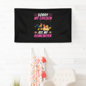 Chicken Lover | Mijn Chicken Ate My Homework Spandoek (Insitu)