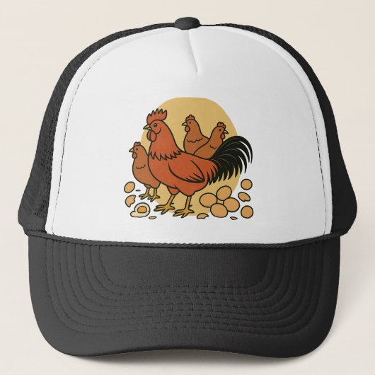 Chicken Lover Trucker Hat Trucker Pet (Voorkant)