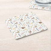 Chicken Lovers Boerderij Dier  Bloemen Kartonnen Onderzetters (Schuin)