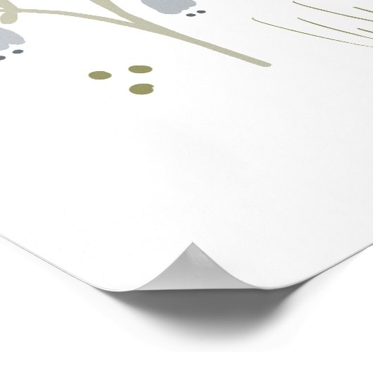 Chicken Lovers Boerderij Dier  Bloemen Poster (Hoek)